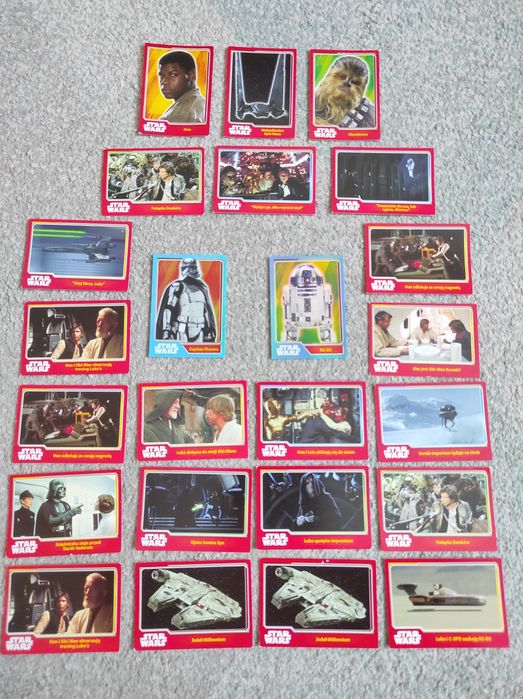 kolekcja kart star wars topps 24 karty gwiezdne wojny