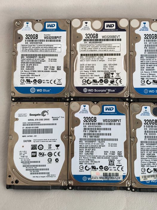 Жесткй диск WD Samsung Seagate 320 ГБ sata 2.5