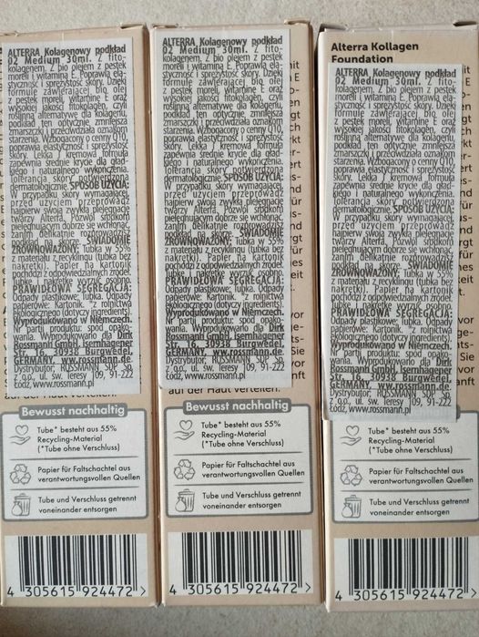 Alterra podkład medium 3x30ml