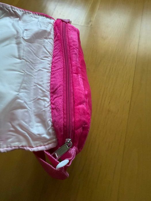 Różowa torebka Kotek z uszami, plusz, nowa