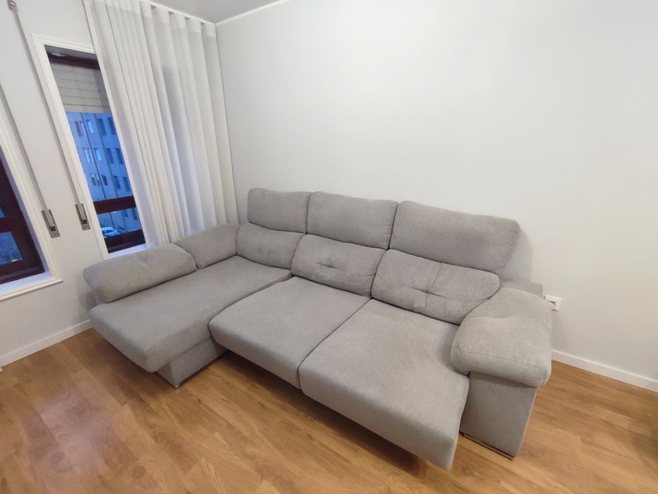 Sofá 3 lugares com chaise longue