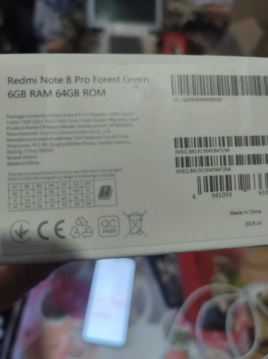 Продам xiaomi redmi note 8 pro 6/64 пам'ять в дуже доброму стані