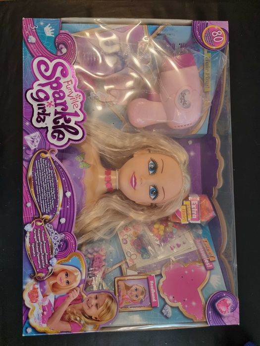 Busto de Boneca Sparkle Girlz p/ criar estilos Deluxe Sparkle´n Style