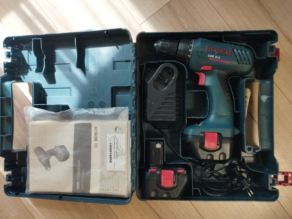 Шуруповерт Bosch GSR 12-2 Professional (Німеччина) + 2 АКБ + Кейс