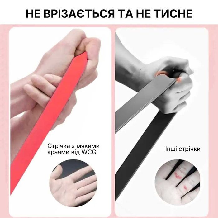 Комплект фітнес-резинок WCG PowerStrip (4 шт.) — Гумові еспандери для тренувань та підтягувань