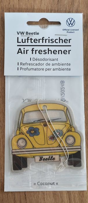 10x zawieszka zapachowa w kształcie VW Beetle o zapachu kokosa
