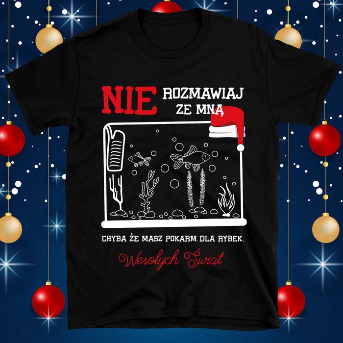 Akwarium, Koszulka na prezent, Ryby Akwariowe na KOSZULCE! Święta!