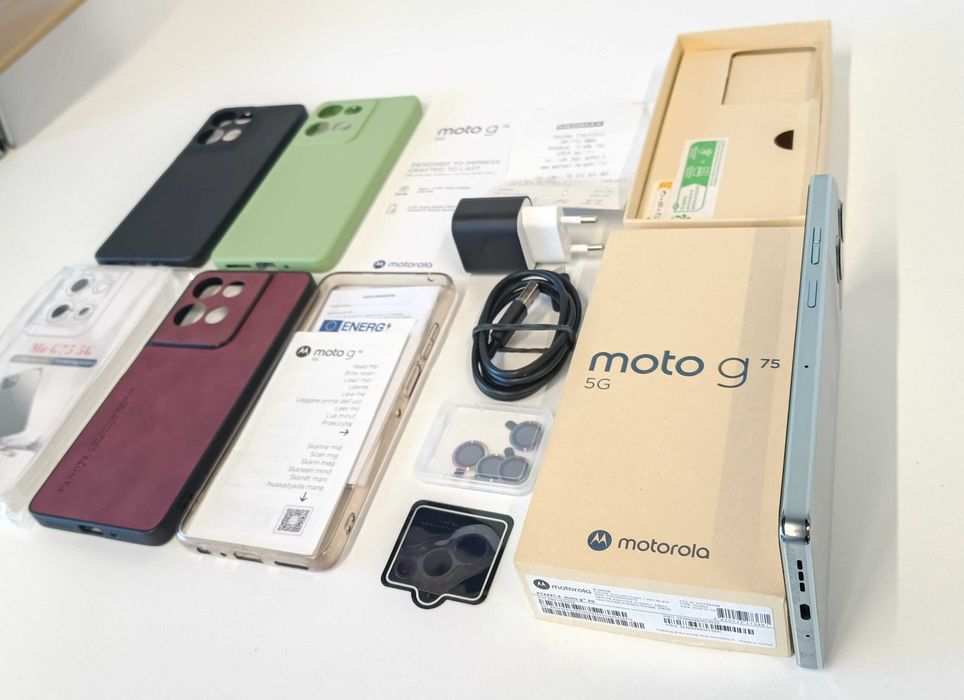 Jak Nowa | Motorola G75 5G 8/256GB | Zielony | Android 16 | VoLTE | Dodatki