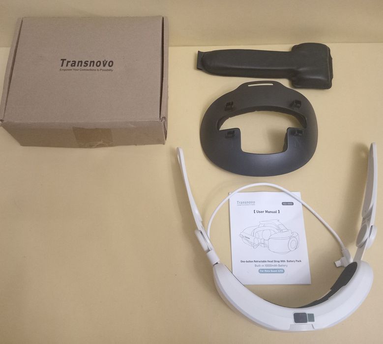 кріплення (Head Strap) з акб 10000 mAh бренду Transnovo  для VR Meta Quest 3 / 3S , модель RS2-10000