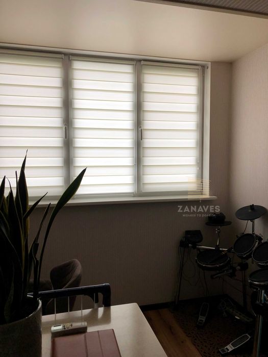 Ролети день ніч, жалюзи день ночь, тканевые ролеты, рулонные шторы