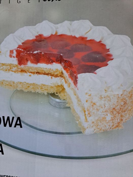 Szklana patera talerz obrotowy średnica 30cm