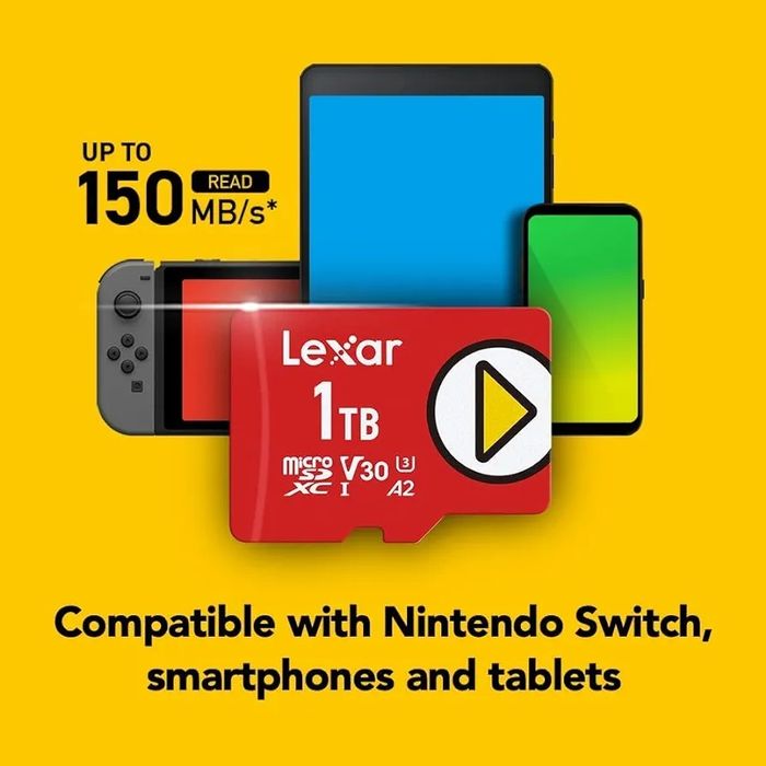 [Novo] Cartão MicroSD 128gb Lexar Play - Gaming!
