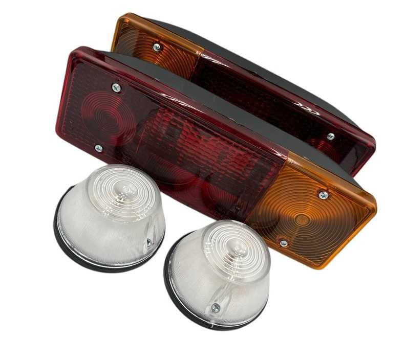 Instalacja elektryczna przyczepy D-47 KOMPLETNA LAMPY + ODBLASKI