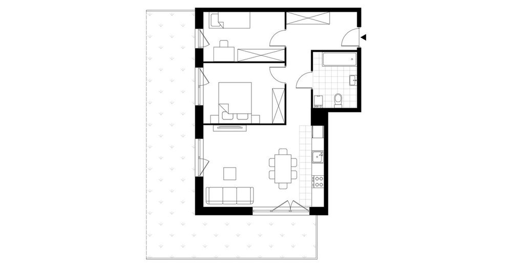 3-pokojowe mieszkanie 60m2 + ogródek
