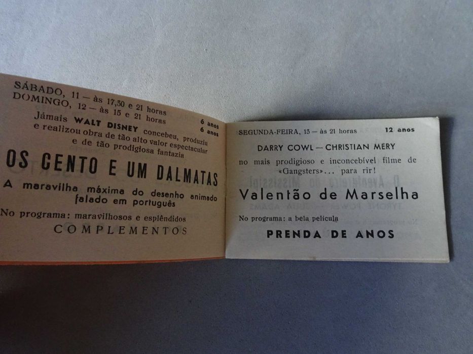 Programa Cinema Stadium Sport Algés e Dafundo Maio 1963