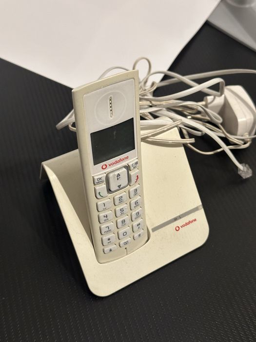 Telefone sem fios Vodafone com base
