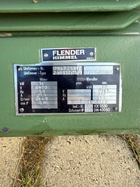 przetwornica częstotliwości silnik  14 kw 300 Hz okleiniarka 400v