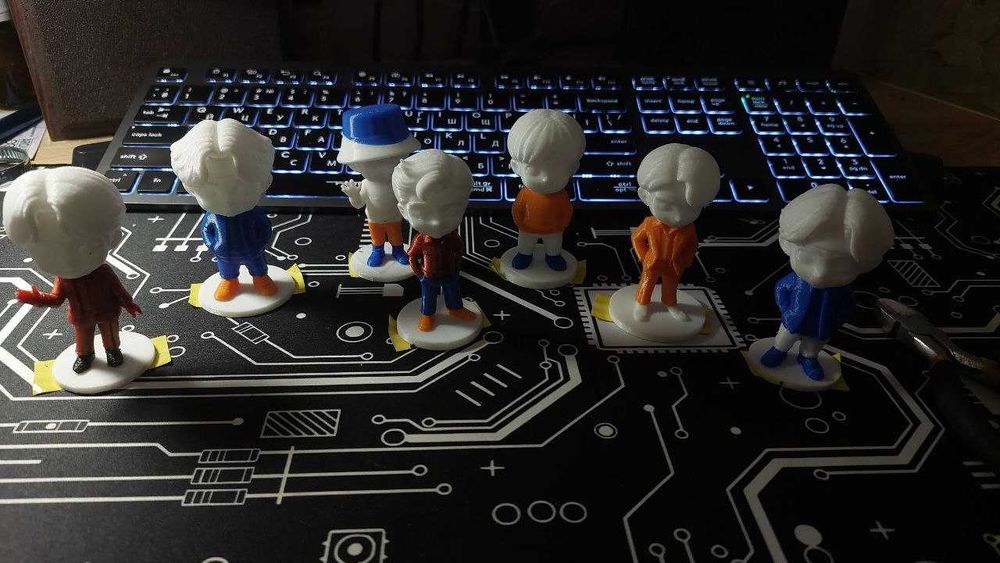 3D фігурки та брелоки BTS | 3D-друк на замовлення | Подарунок ARMY