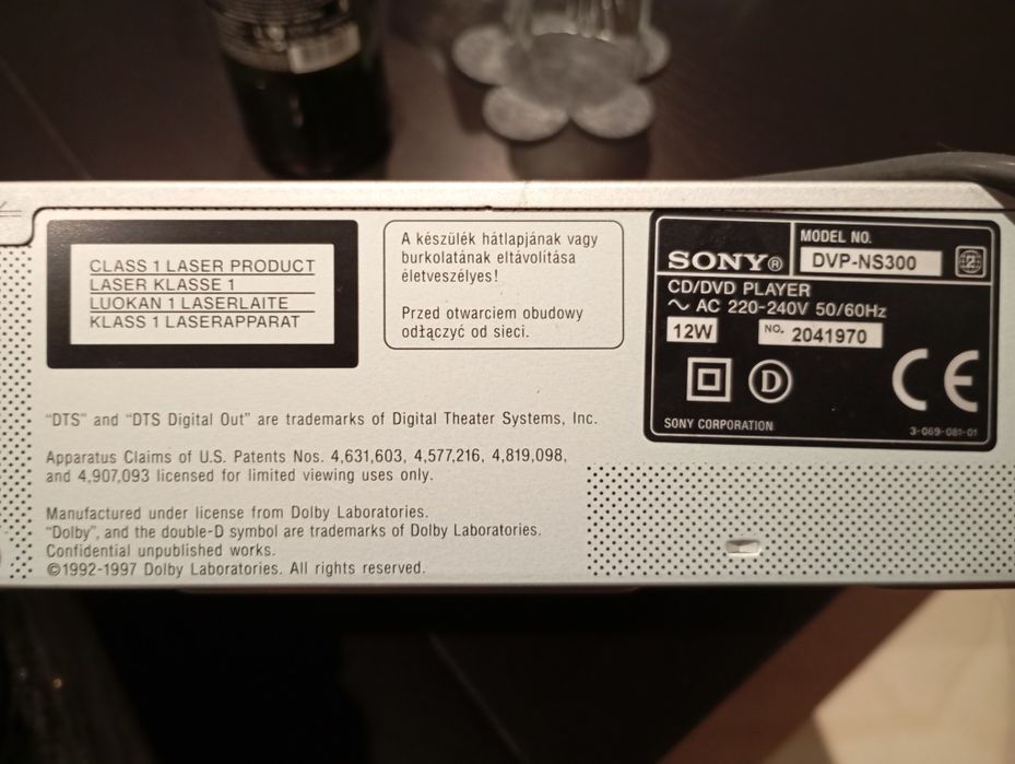 Leitor DVD da marca Sony