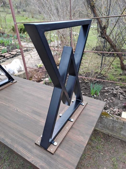 Металлическая опора для стола Основа для стола дизайнерская Лофт