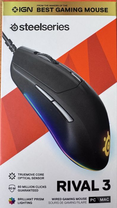 Mysz STEELSERIES Rival 3 Gen 2 Czarny