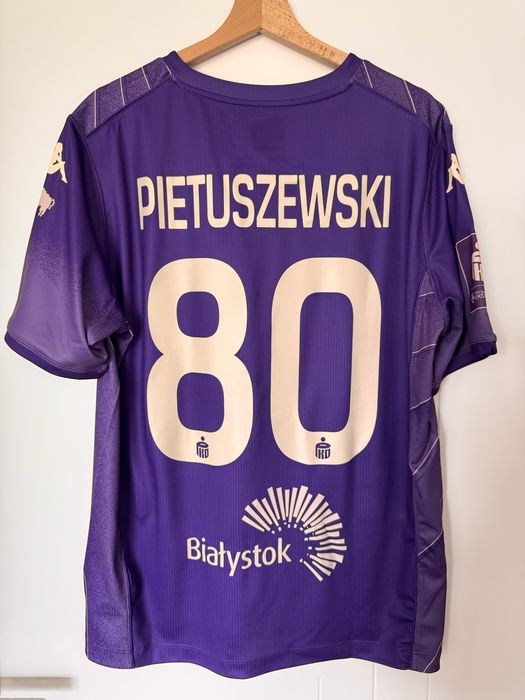 Jagiellonia Oskar Pietuszewski nowa oryginalna koszulka z metkami. Meczowa Kombat Premium rozm L