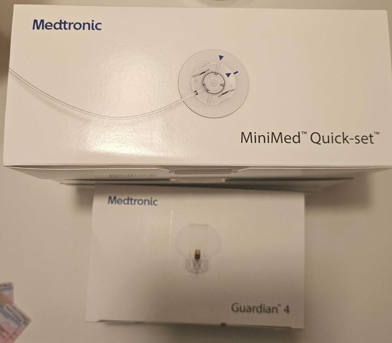 Medtronic Gurdian 4, MiniMed Quick set 6mm,80cm,Reservoir