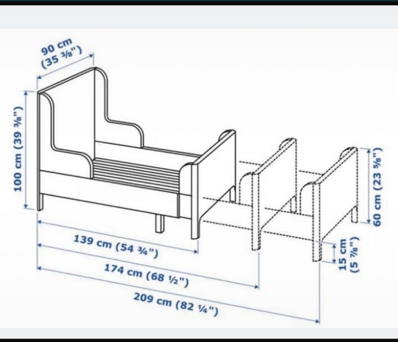 Cama menina IKEA  BUSUNGE cor de rosa (faço entrega)