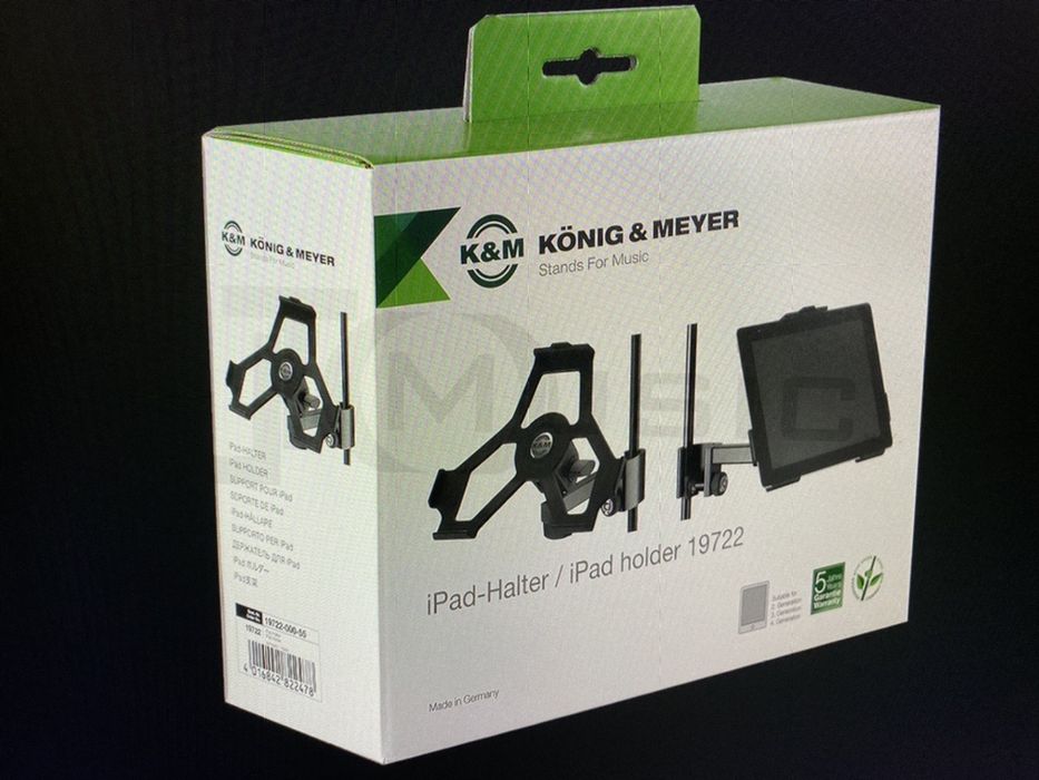 K&M 19722 iPad Holder Black, suport iPad visão global