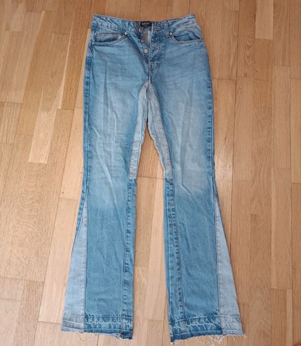 Calça flare boohoman n30