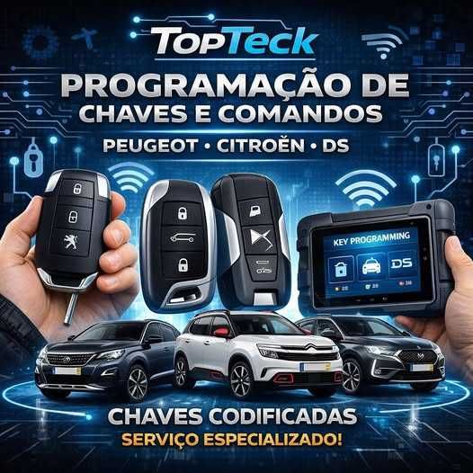 Chave Comando Peugeot/Citroen e DS