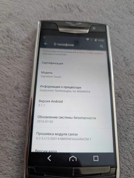 Vertu Signature Touch 100% ОРИГИНАЛ PROTO мобильный телефон прототип