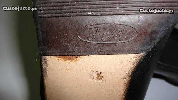 Sapatos de senhora pele/camurça preto J M Giovane