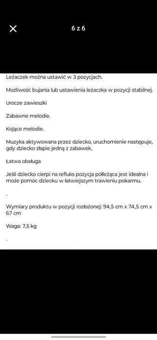 bujaczek/ huśtawka