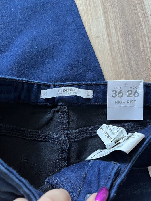 Nowe spodnie jeansy elastyczne damskie S