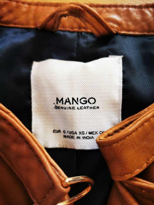 Kurtka skórzana Mango