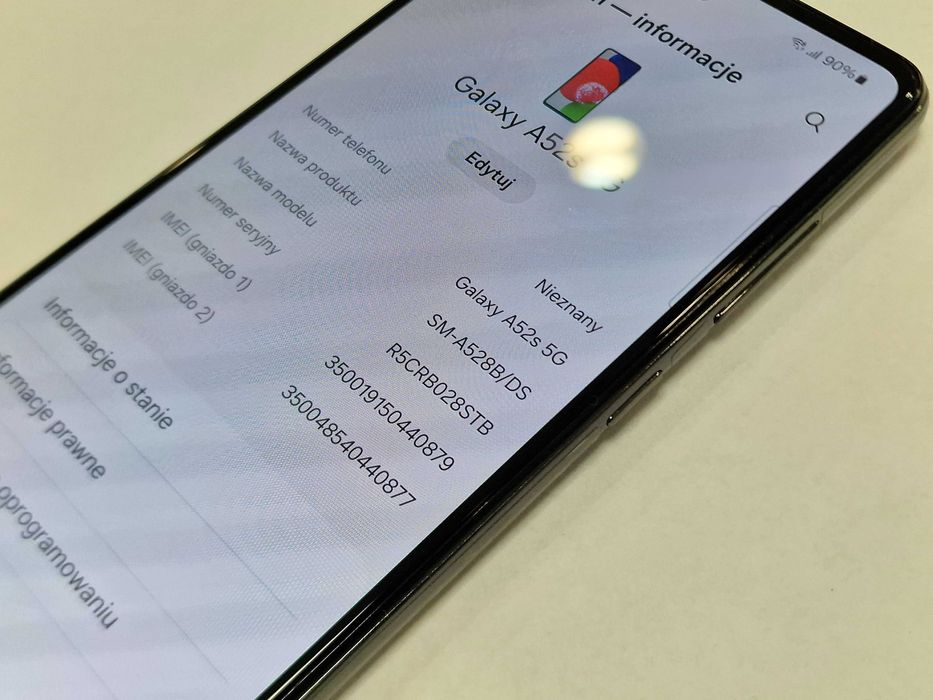 Samsung Galaxy A52s 5G D/S/ 6GB/ 128GB/ Black/ Grade A- + ładowarka