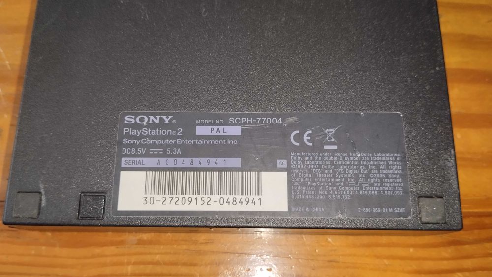 Consola PS2 Slim com lente Nova
