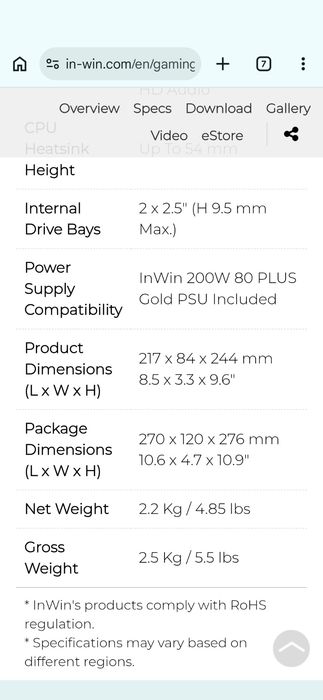 IN WIN CHOPIN MAX mini-itx корпус