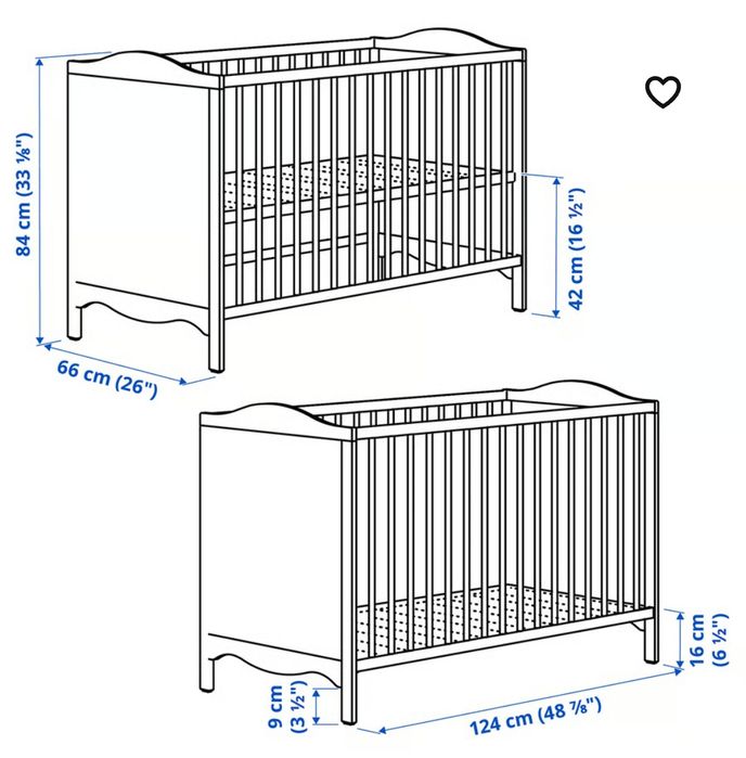 Berço cama para bebé IKEA casa quarto apartamento vivenda carro cozinha escritório gabinete sala.
