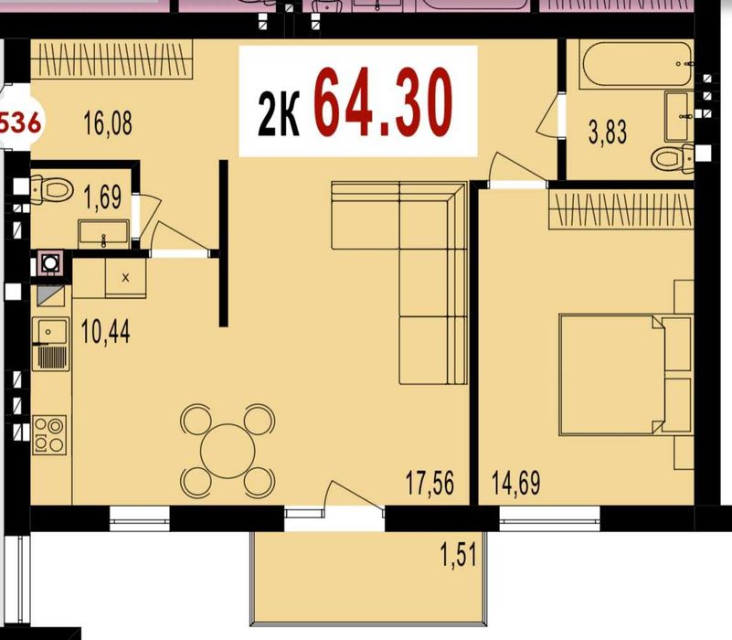 Продам 2 кім.кв. в ЖК Долішній. Зданий будинок