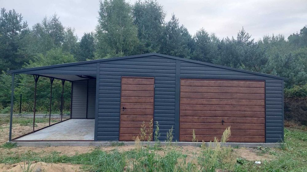 Producent garaży blaszanych, każdy wymiar, profil zamknięty PROMOCJA