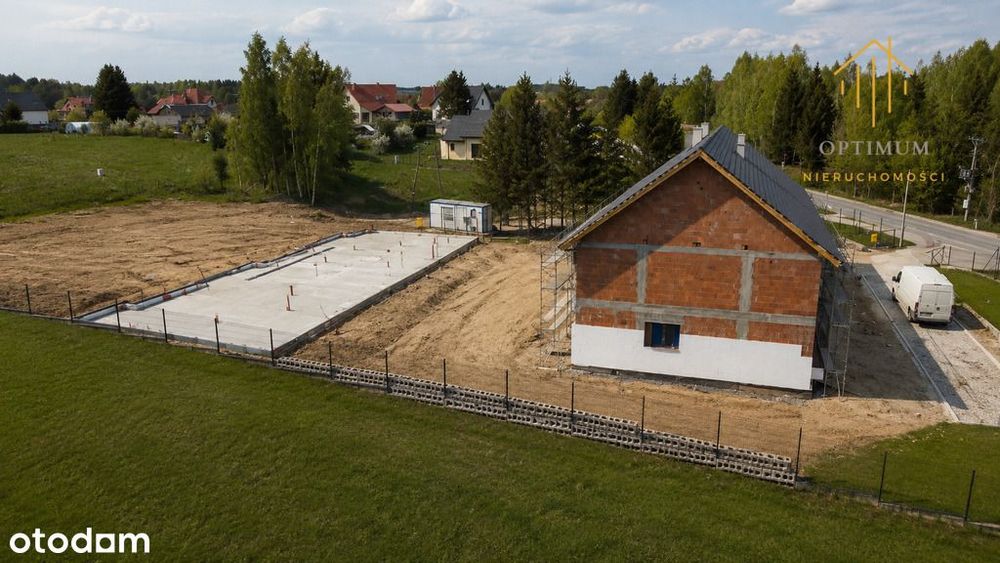 Dom z garażem Różnowo, fotowoltaika i pompa ciepła