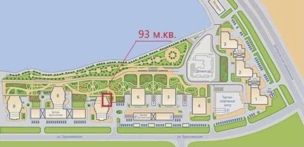 Продаж нежитлового приміщення 93м2 ЖК Riverstone