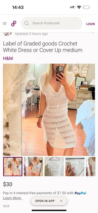 Базове Вязане Міді плаття в стилі Бохо H&M M-L