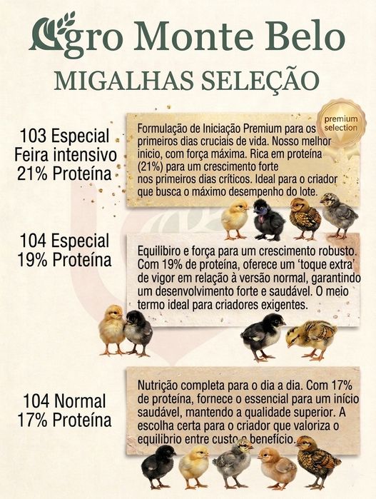 Rações misturas cereais ao melhor preço,