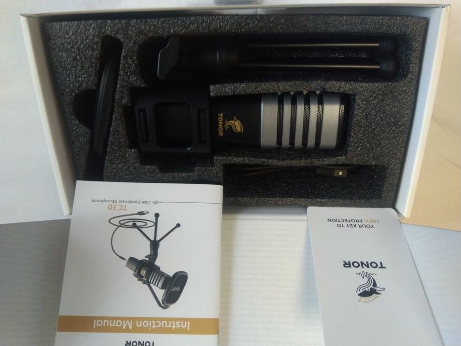 Mikrofon TONOR TC30 - pojemnościowy mikrofon USB do komputera