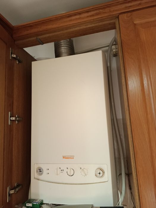 Caldeira e esquentador em simultâneo