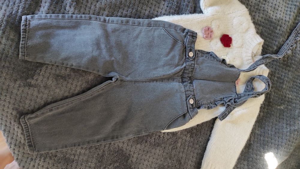 Spodnie ogrodniczki Zara 86