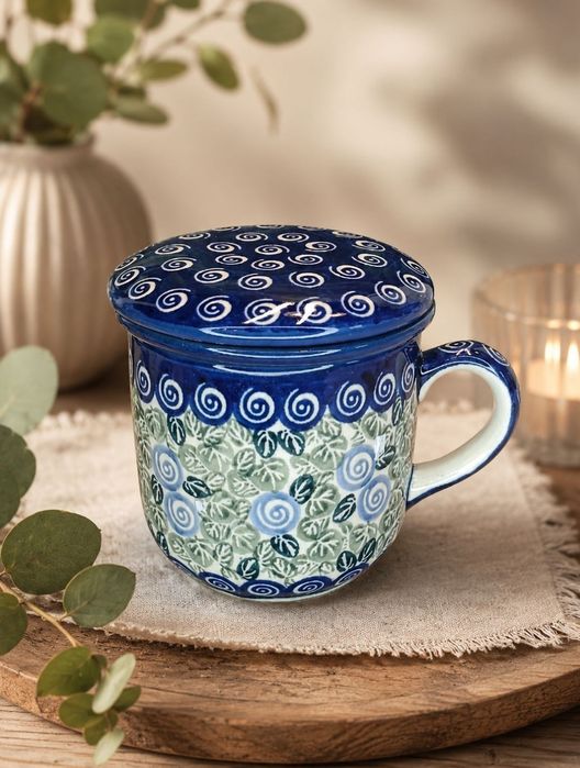 Kubek ceramiczny do parzenia ziół ceramika Z.C. Bolesławiec